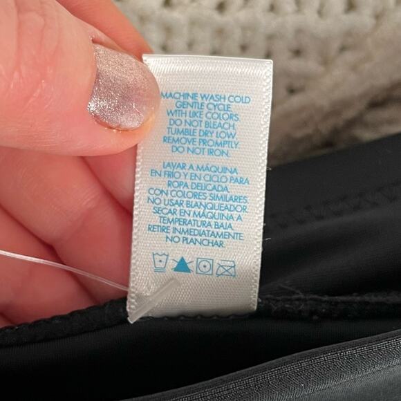 NWT TROPICAL ESCAPE | Black Swim Skirt Bikini Bottom - Picture 6 of 7